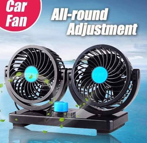 Dual HeadAuto Cooling Car Fan