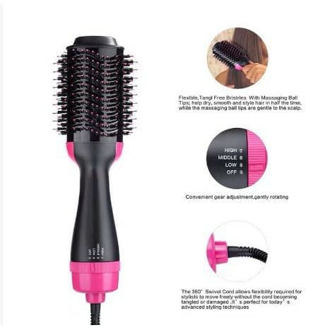 Multifunctional Hair Blower Brush Volumizer, Blower, Curler, Straightener